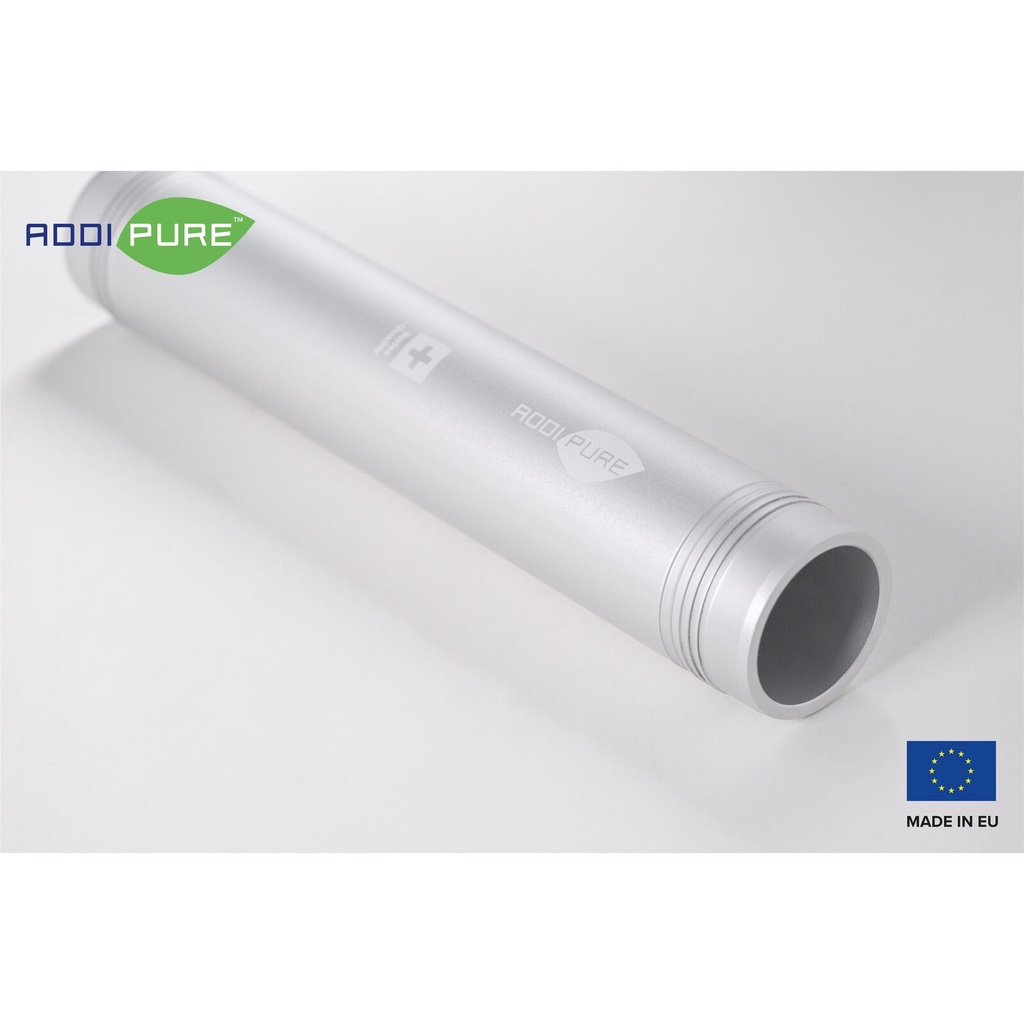 Extraction tube 120*50 for ADDIPURE modular system. For use with BHO Extractor ADDIPURE 50. Capacity 60 g. Aluminium, food grade anodised finish. Swiss quality.