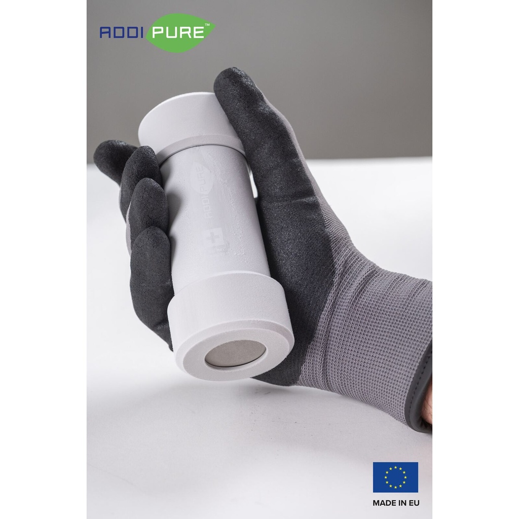 ADDIPURE Thermal gloves for BHO extraction, velcro. Grey/black, size XL. Cold-resistant, anti-slip, breathable, seamless.