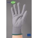 ADDIPURE Garden gloves for BHO extraction. Grey, size XL. Non-slip grip, light fitting, maximum dexterity, non-seamless, breathable, versatile.