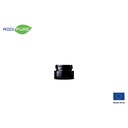 ADDIPURE UV ultraviolet glass jar, 5 ml, black lid, round. Packaging for natural products. Maximum light protection for natural plant products.