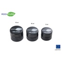 ADDIPURE UV ultraviolet glass jar, 5 ml, black lid, round. Packaging for natural products. Maximum light protection for natural plant products.