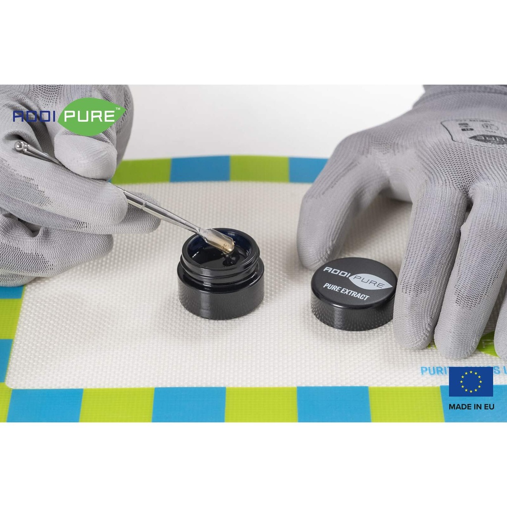 ADDIPURE Dabbing silicone mat set. 3 pieces, various dimensions/shapes. Food grade quality, non-stick coated surface, non-slip.