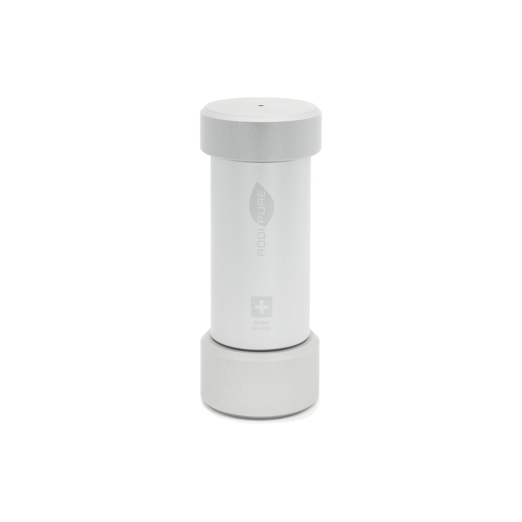 BHO Extractor ADDIPURE 60*50 (non-height-adjustable) for oil, BHO and DHO. Capacity 20 g. Aluminium, food grade anodised finish. 3-layer filter for maximum purity. Swiss quality.