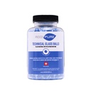 ADDIPURE Technical Glass Beads. 500 g container. Diameter 10 mm. Spherical, slightly blueish. As a filler for the oil, BHO, DHO extractor.