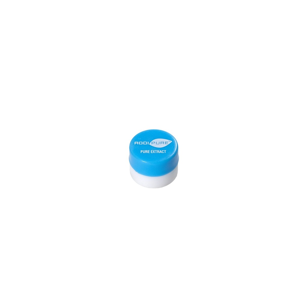 ADDIPURE siliconen potje, 3 ml, blauw, rond. Verpakking voor natuurlijke producten. Voedselveilig. Lekdichtheid.