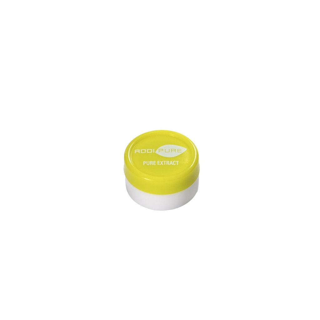 ADDIPURE Silicone jar, 5 ml, green, round. Packaging for natural products. Food grade quality. Leak-proofness.