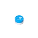 ADDIPURE siliconen potje, 5 ml, blauw, rond. Verpakking voor natuurlijke producten. Voedselveilig. Lekdichtheid.