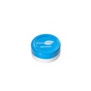 ADDIPURE Silicone jar, 11 ml, blue, round. Packaging for natural products. Food grade quality. Leak-proofness.